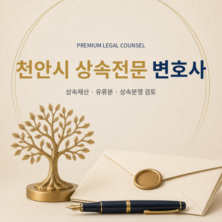 천안시 상속전문 변호사